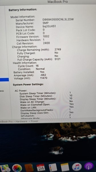 Macbook Pro A2159 (2019)